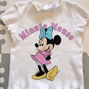 Zara baby ribbed minnie mouse tshirt!